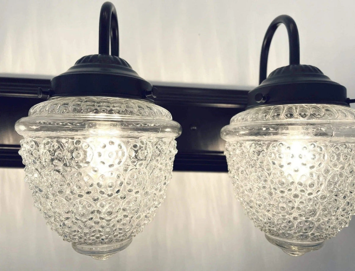 Bathroom Vanity Lighting Fixture Of Antique Glass