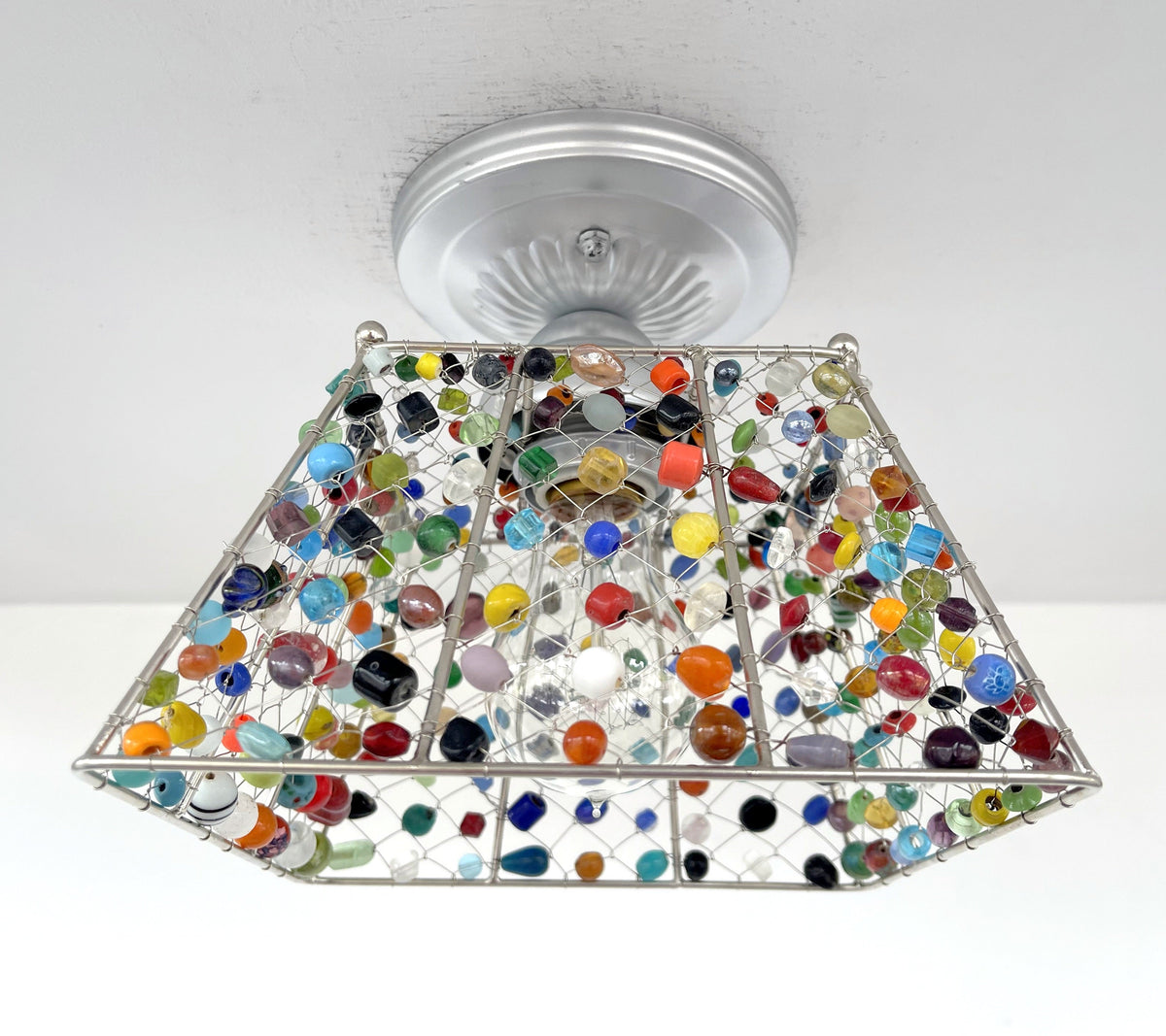 Multi-Colored Boho Handcrafted Ceiling Light