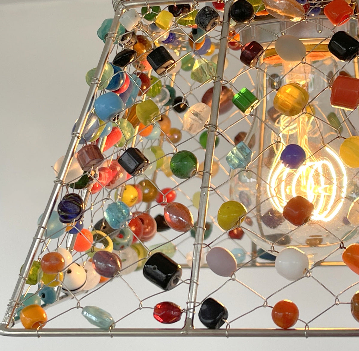Multi-Colored Boho Handcrafted Ceiling Light