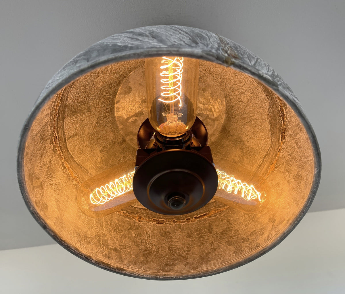 Rustic Bucket Chain Ceiling Light