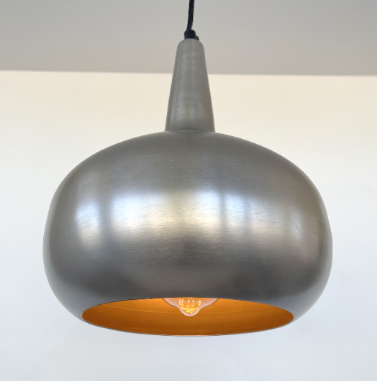 Modern Polished Steel Pendant Chandelier Light