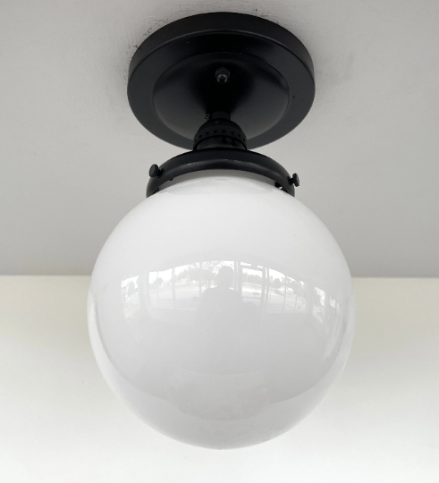 Globe CEILING LIGHT Of Schoolhouse Details