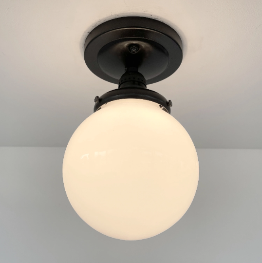 Globe CEILING LIGHT Of Schoolhouse Details