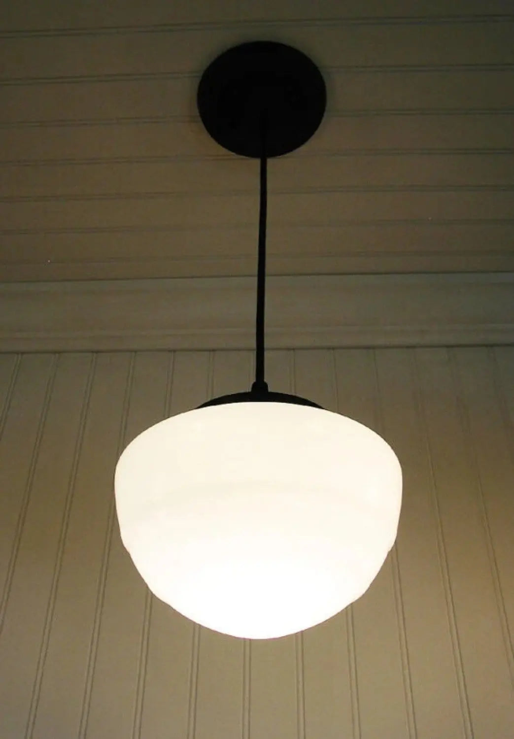 Schoolhouse Pendant LIGHT Of Replica Mushroom Globe