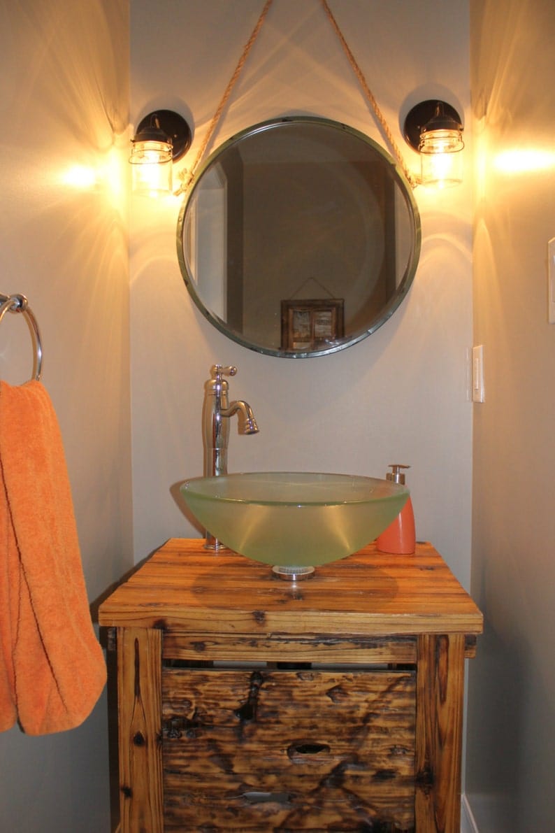 Vintage Mason Jar WALL LIGHT Sconce