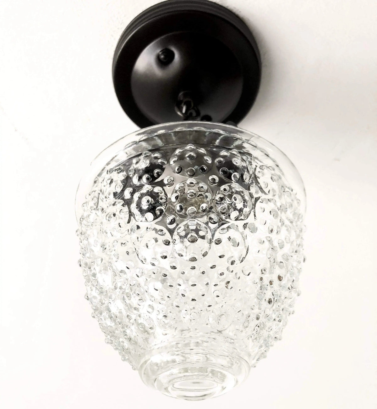 Acorn Antique Glass Ceiling Light With Chain