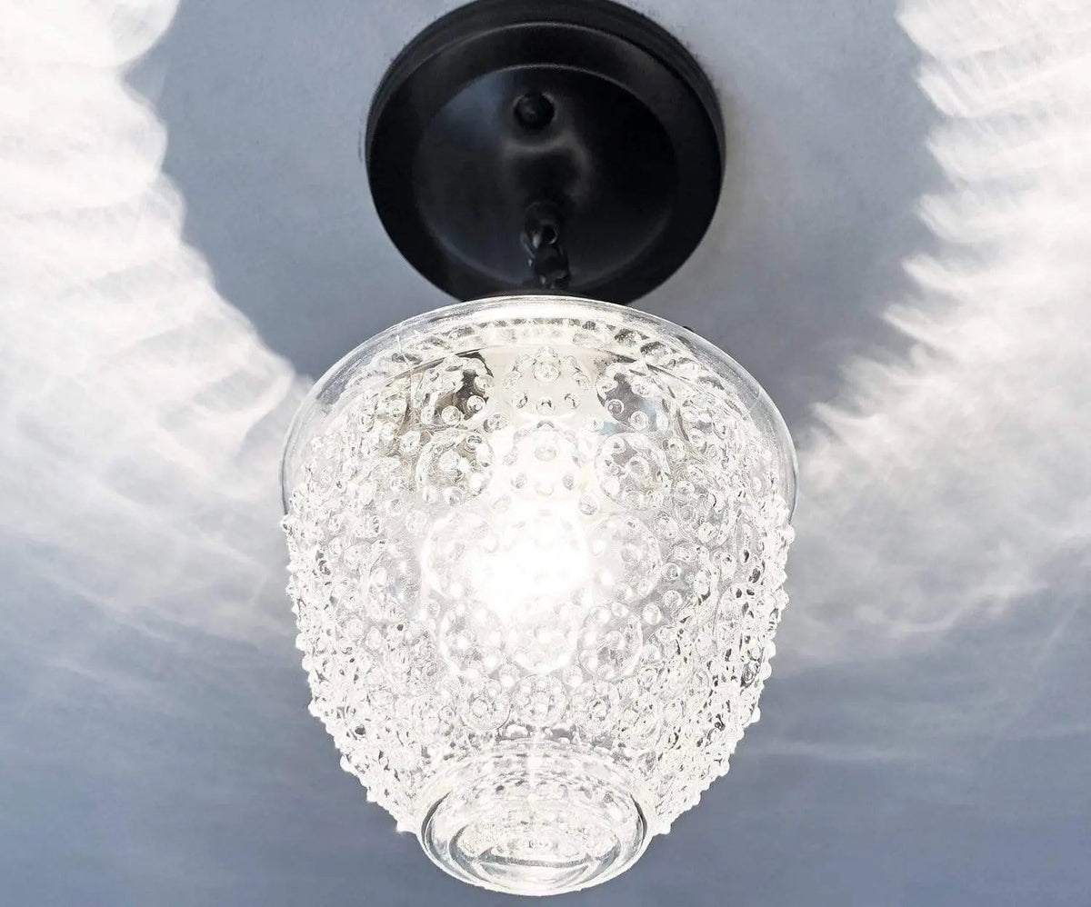 Acorn Antique Glass Ceiling Light With Chain