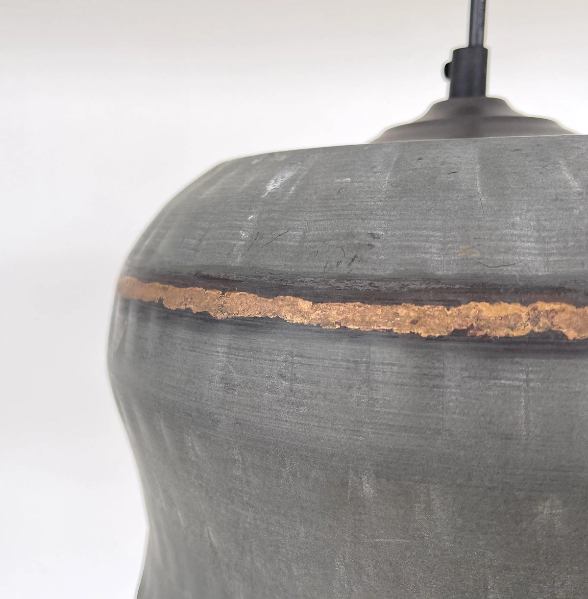 Lotus Handcrafted Metal Drum Chandelier