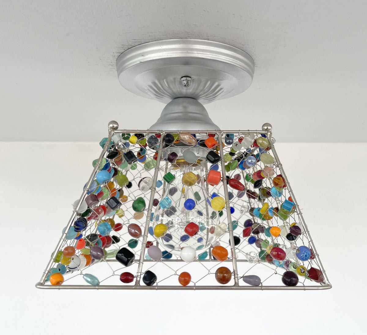 Multi-Colored Boho Handcrafted Ceiling Light