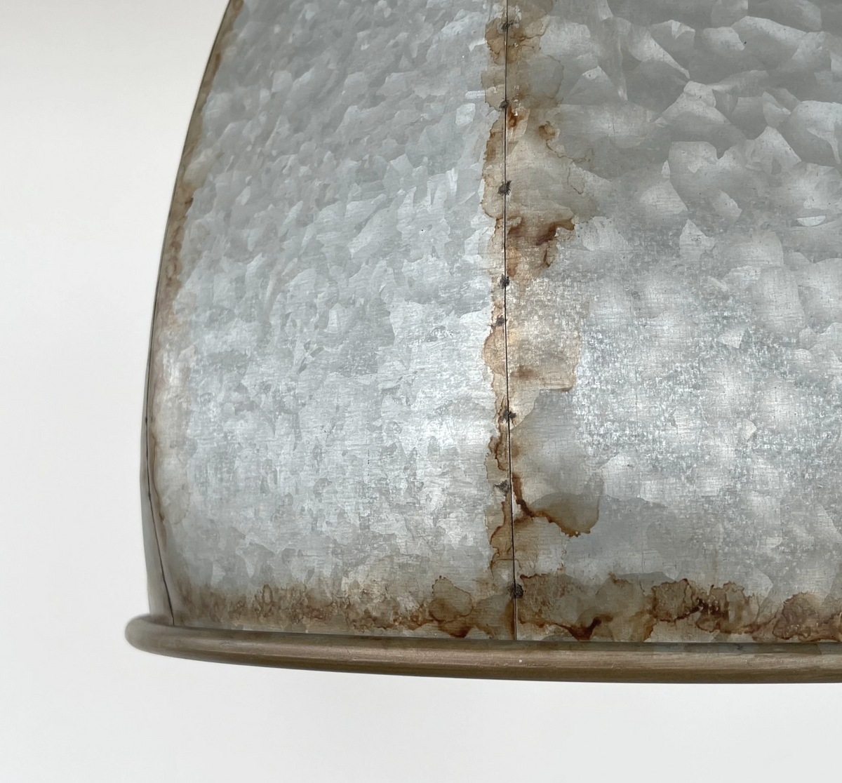  Rustic Octagon Galvanized Dome Industrial Pendant Light Fixture