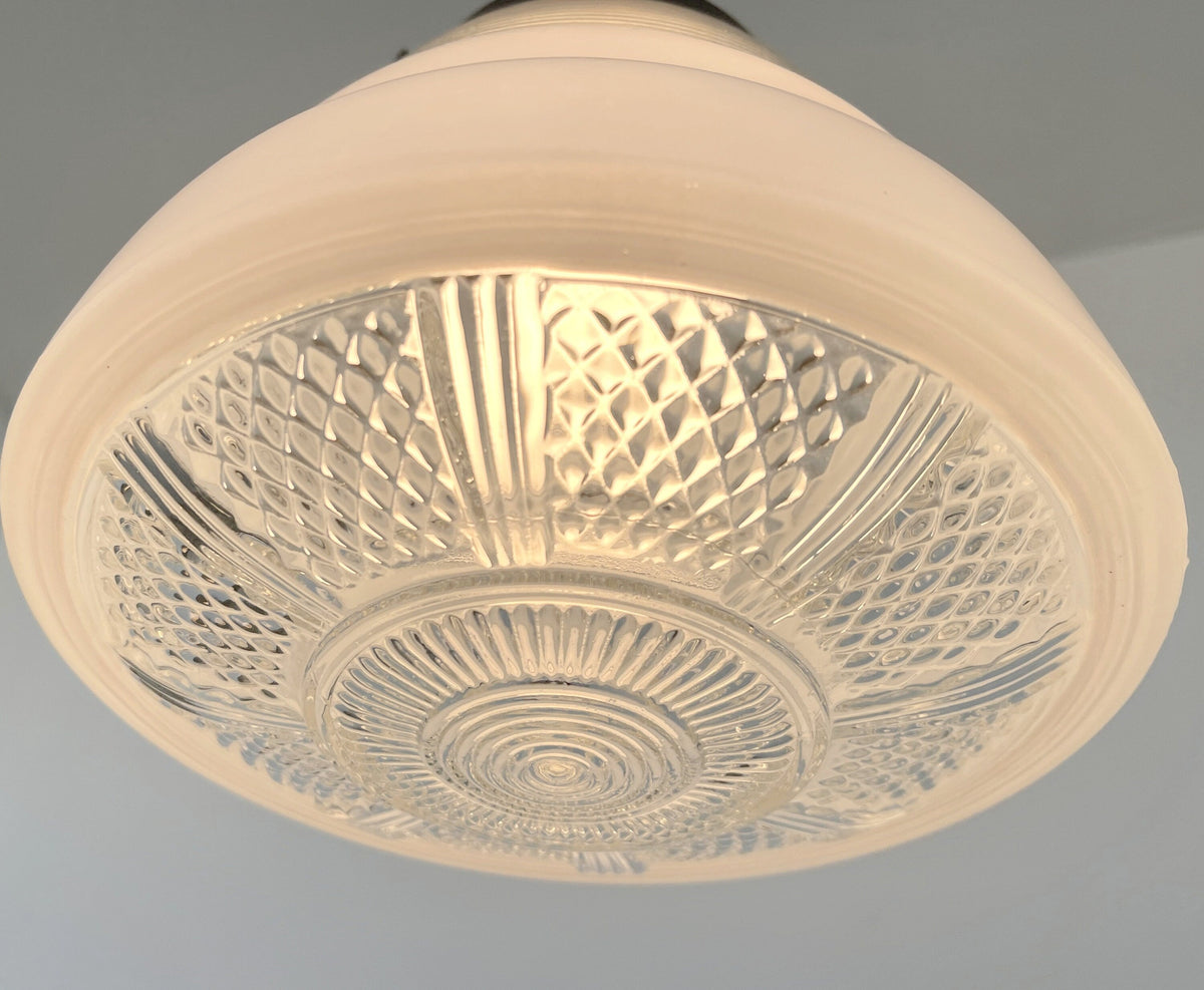  Retro 1970's Mid Century Glass Pendant Lighting