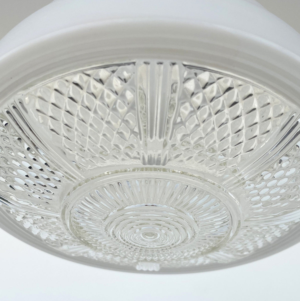  Retro 1970's Mid Century Glass Pendant Lighting