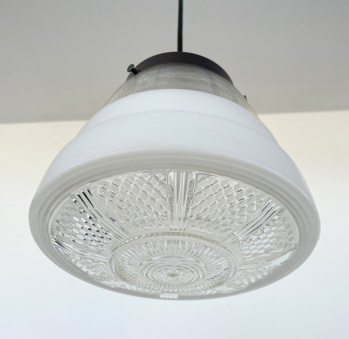  Retro 1970's Mid Century Glass Pendant Lighting