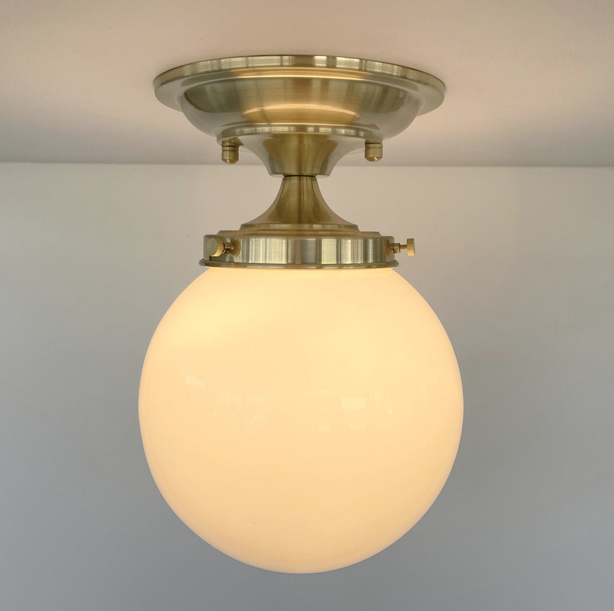  BRASS Modern Ceiling Light Schoolhouse Flush Mount