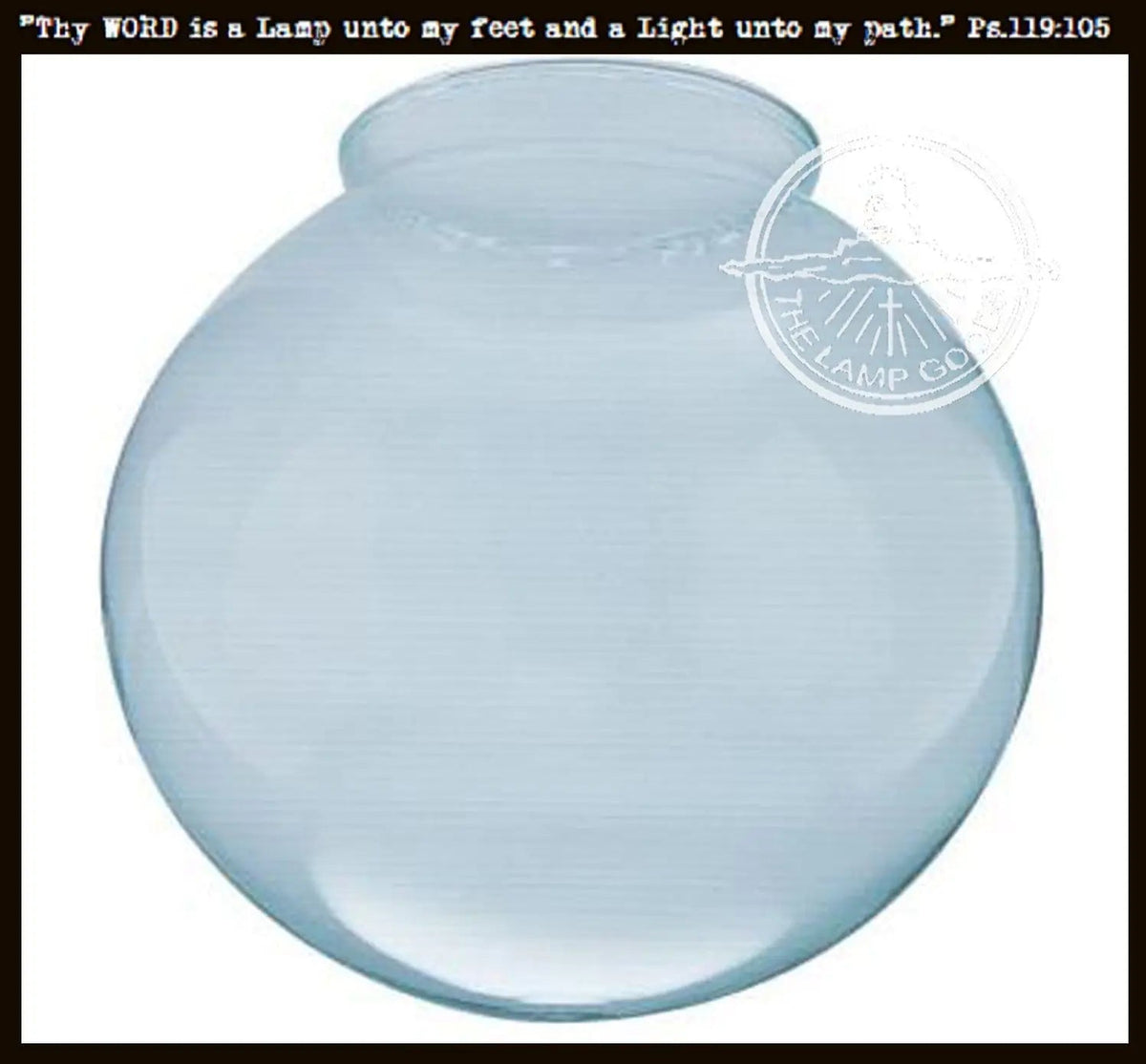  6" Clear Glass Globe Replacement