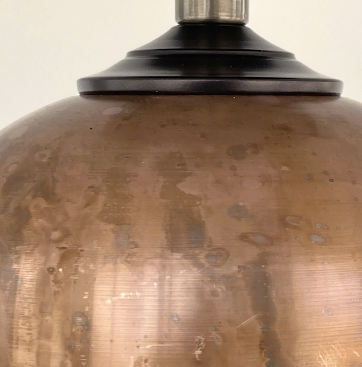  DOME BURNISHED COPPER Ceiling Light Rustic Farmhouse