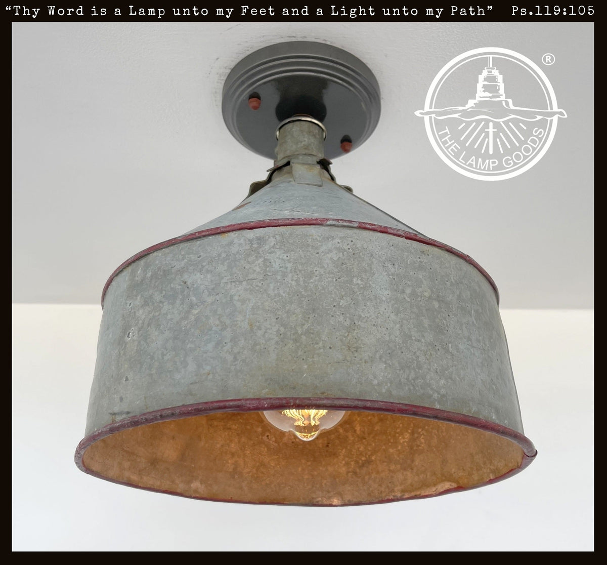  VINTAGE FARM FUNNEL Ceiling Light