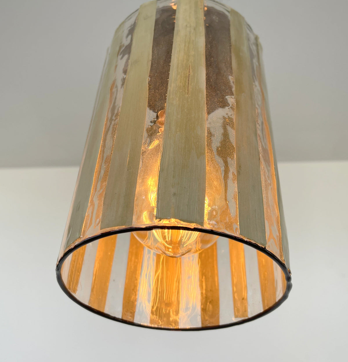  BAMBOO Fused MODERN Glass Pendant Lighting