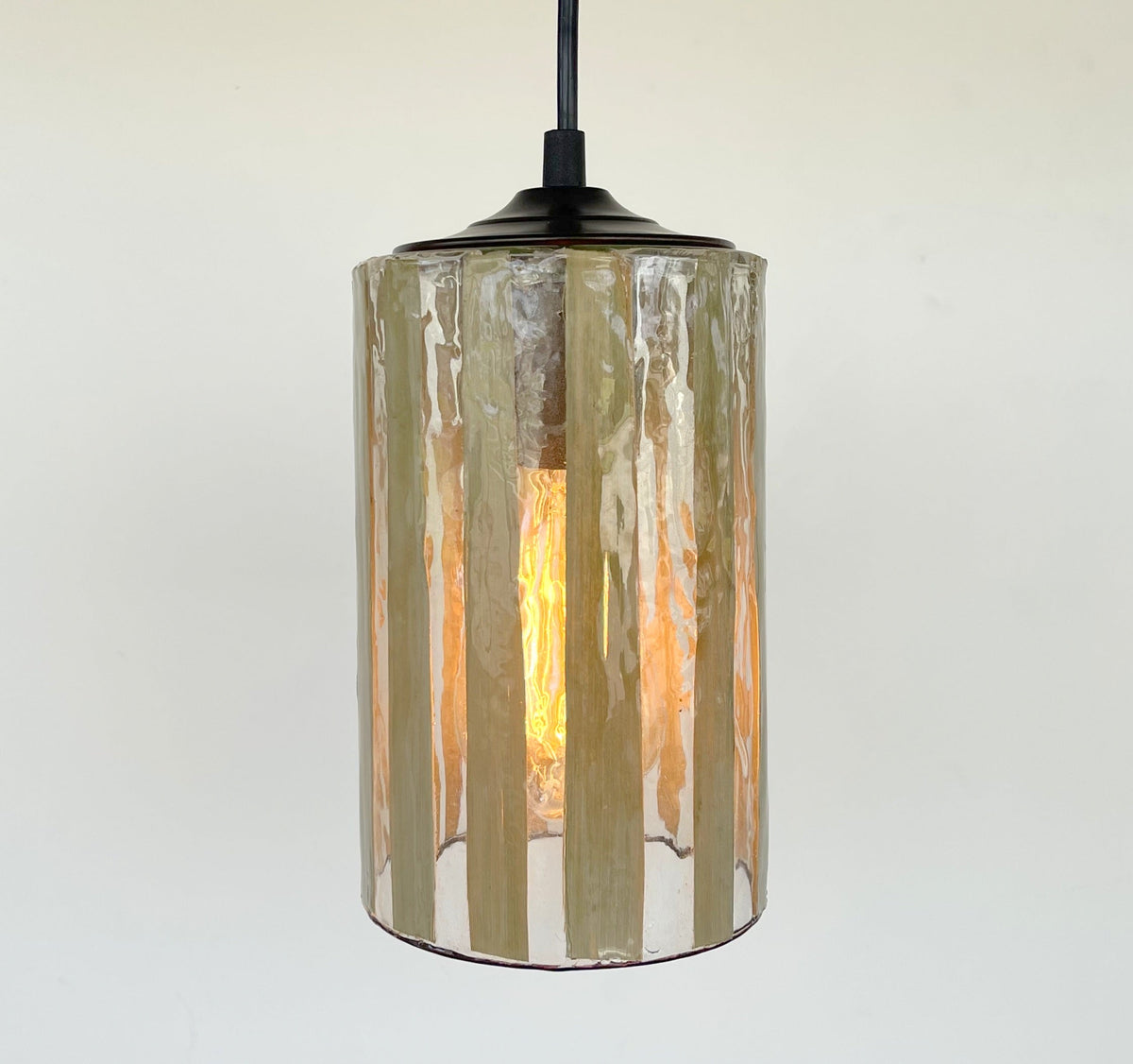  BAMBOO Fused MODERN Glass Pendant Lighting