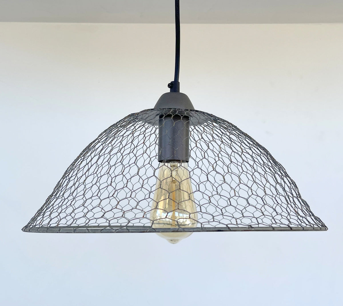  Chicken Wire Farmhouse Pendant Light