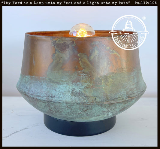  Modern Handcrafted Copper Table Lamp