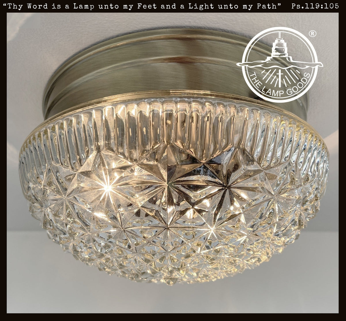  MID-CENTURY 1960's DIAMOND Ceiling Light