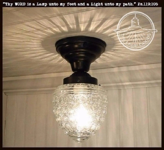  Acorn Glass Flush Mount CEILING LIGHT
