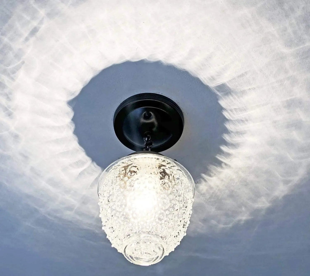  Acorn Antique Glass Ceiling Light With Chain