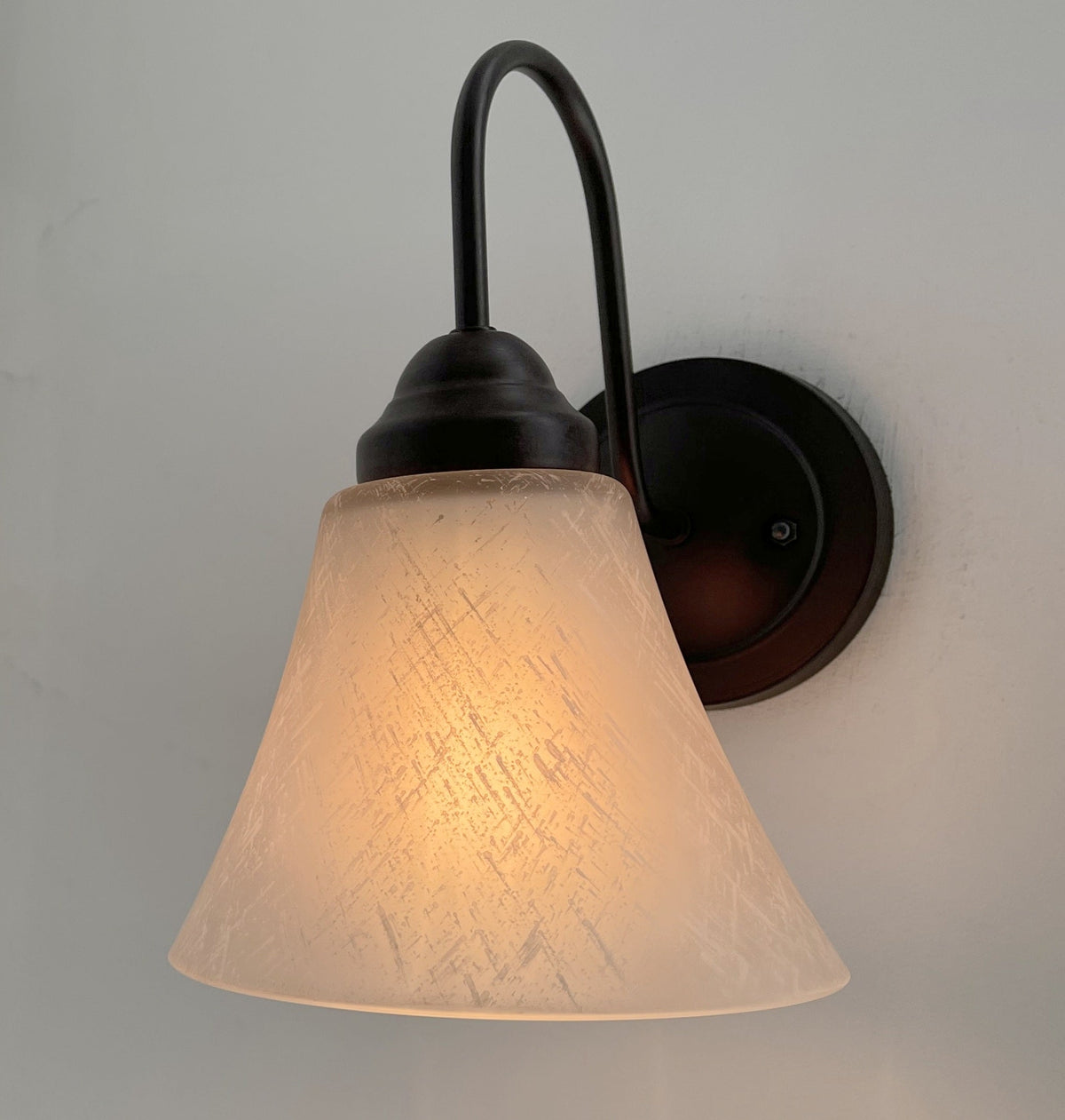  Modern Farmhouse LINEN Glass Wall Sconce Lighting Fixture