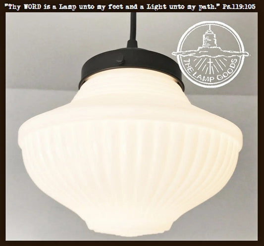  Traditional Schoolhouse Pendant Light