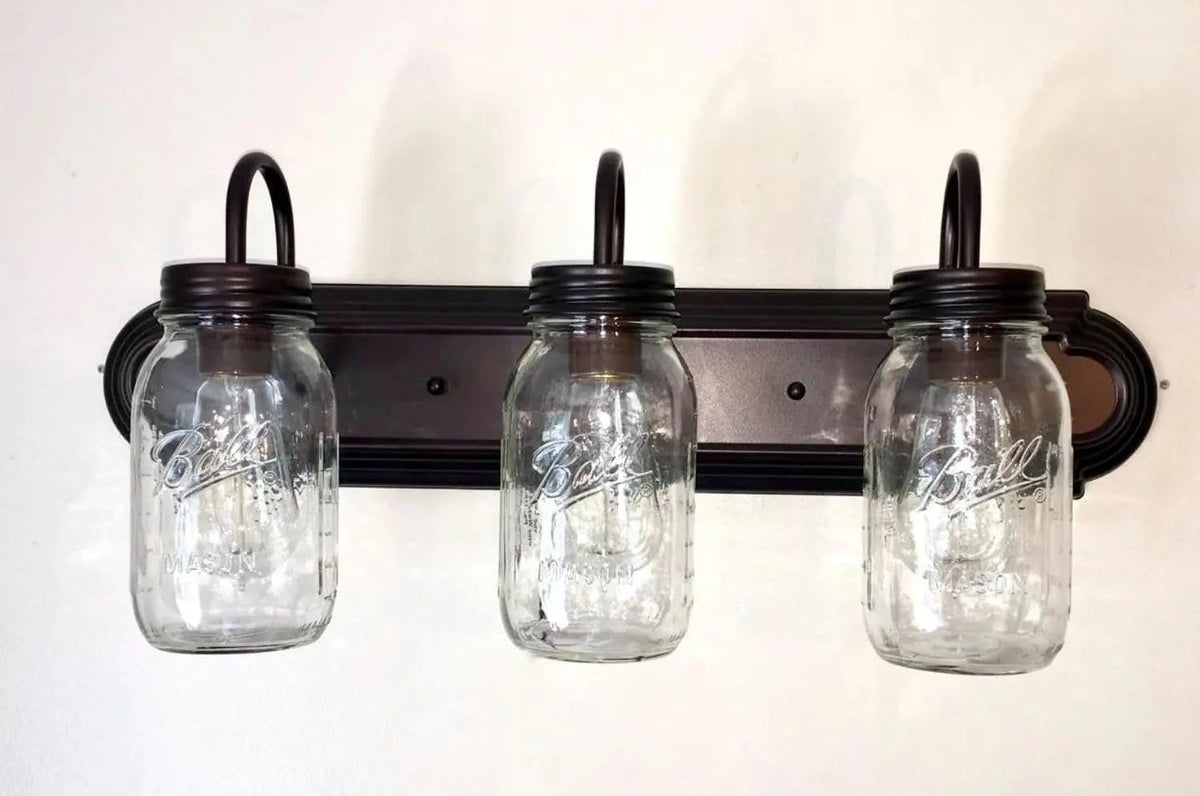  Mason Jar Bathroom Vanity Light