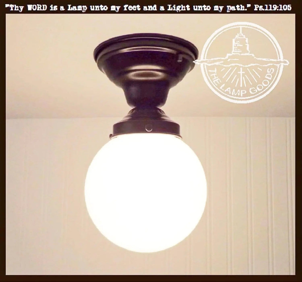  Modern Milk Glass GLOBE Ceiling Light