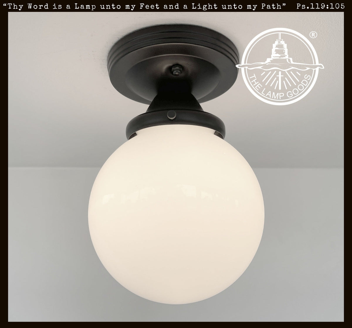  MODERN OPAL Schoolhouse Globe Ceiling Light