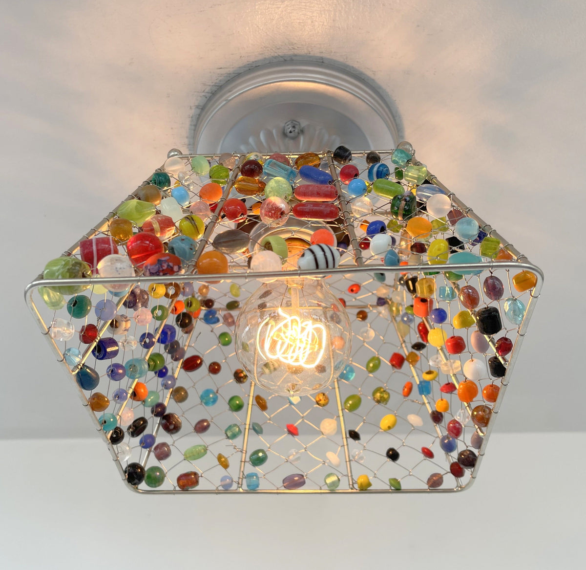  Multi-Colored Boho Handcrafted Ceiling Light