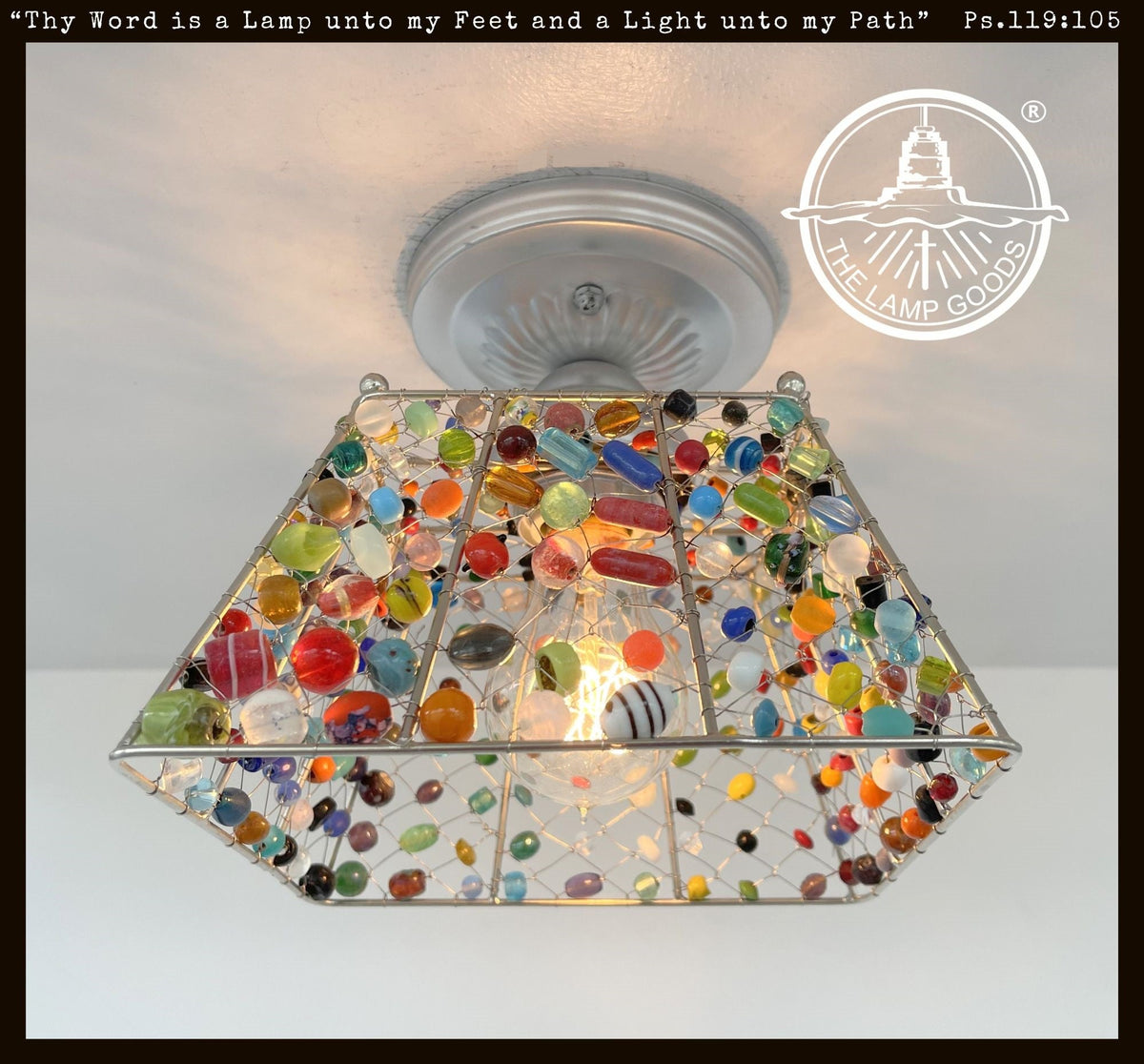  Multi-Colored Boho Handcrafted Ceiling Light