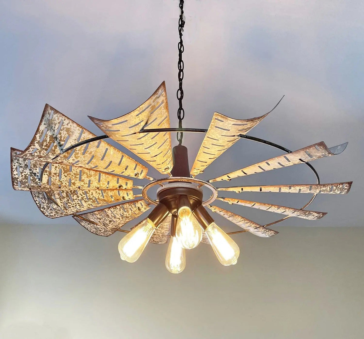  Windmill Chandelier Farmhouse Lighting Fixture