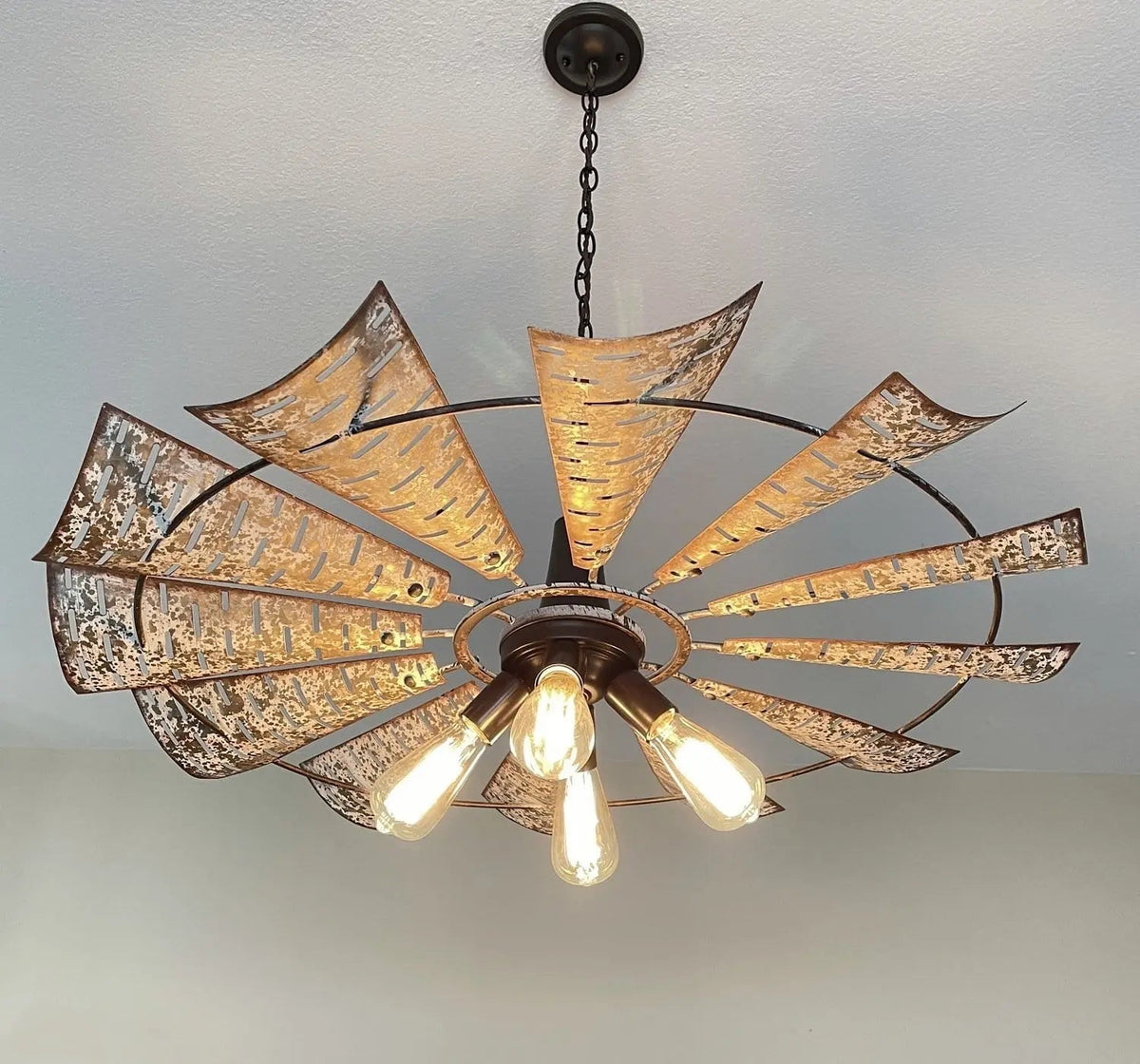  Windmill Chandelier Farmhouse Lighting Fixture