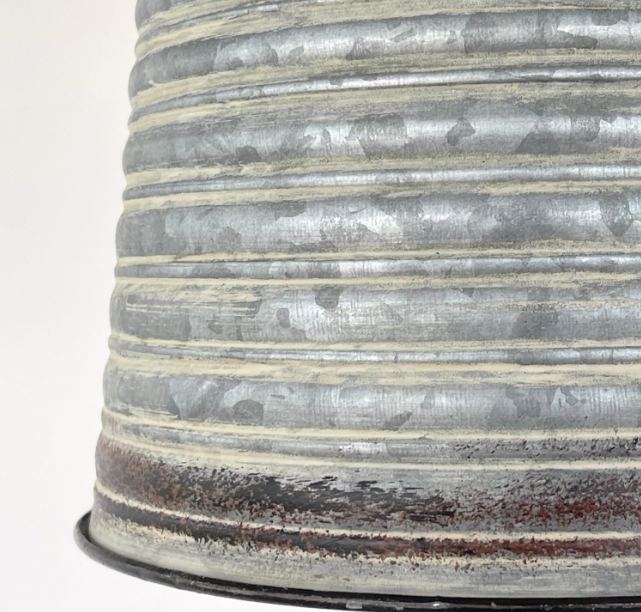  Corrugated Barn Metal Galvanized Rustic Pendant Light