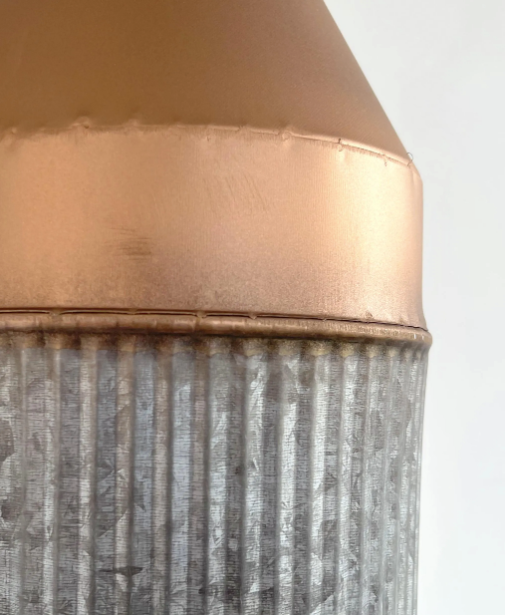  Rustic COPPER Farmhouse MILK CAN Barn Pendant Light Fixture