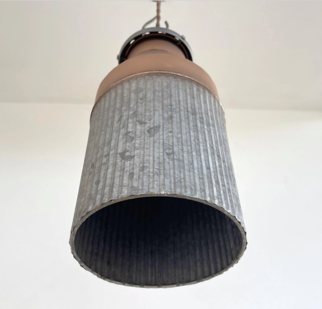  Rustic COPPER Farmhouse MILK CAN Barn Pendant Light Fixture