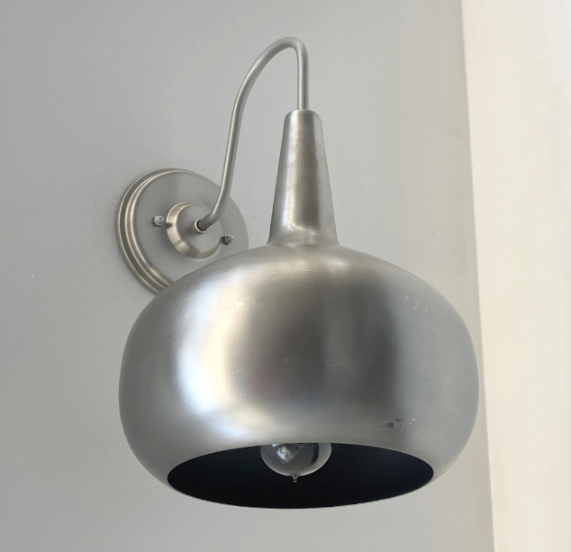  Polished Steel LARGE MODERN Wall Sconce Light Fixture