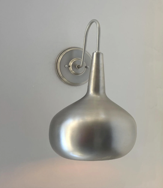  Polished Steel LARGE MODERN Wall Sconce Light Fixture