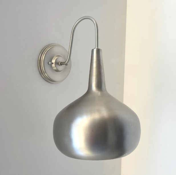  Polished Steel LARGE MODERN Wall Sconce Light Fixture