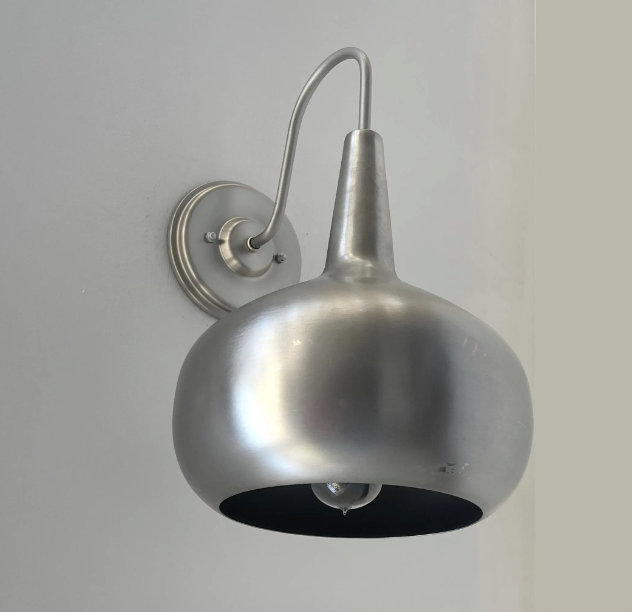  Polished Steel LARGE MODERN Wall Sconce Light Fixture