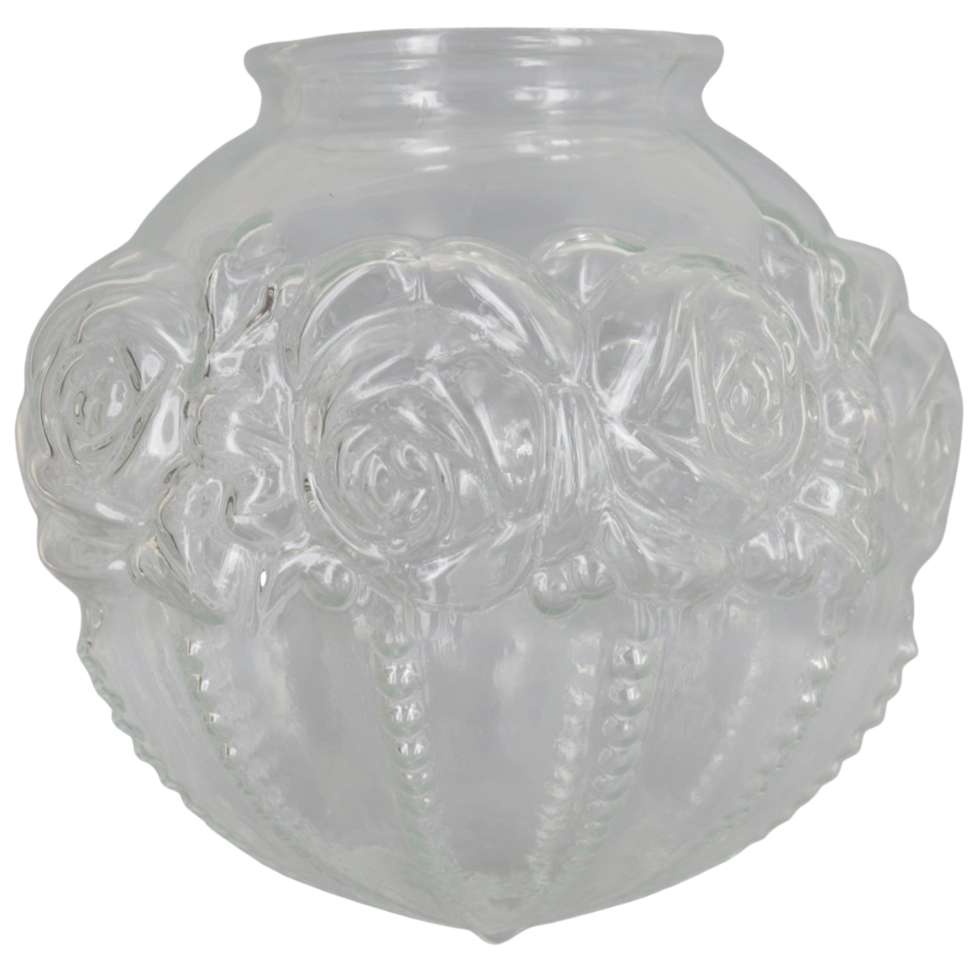  Embossed Antique Clear Glass Globe Replacement