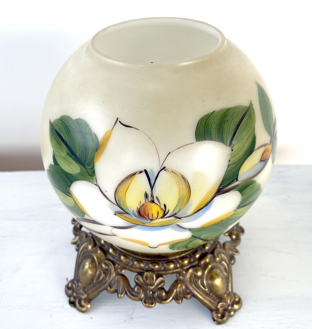  GORGEOUS Hand Painted VICTORIAN Antique Table Lamp