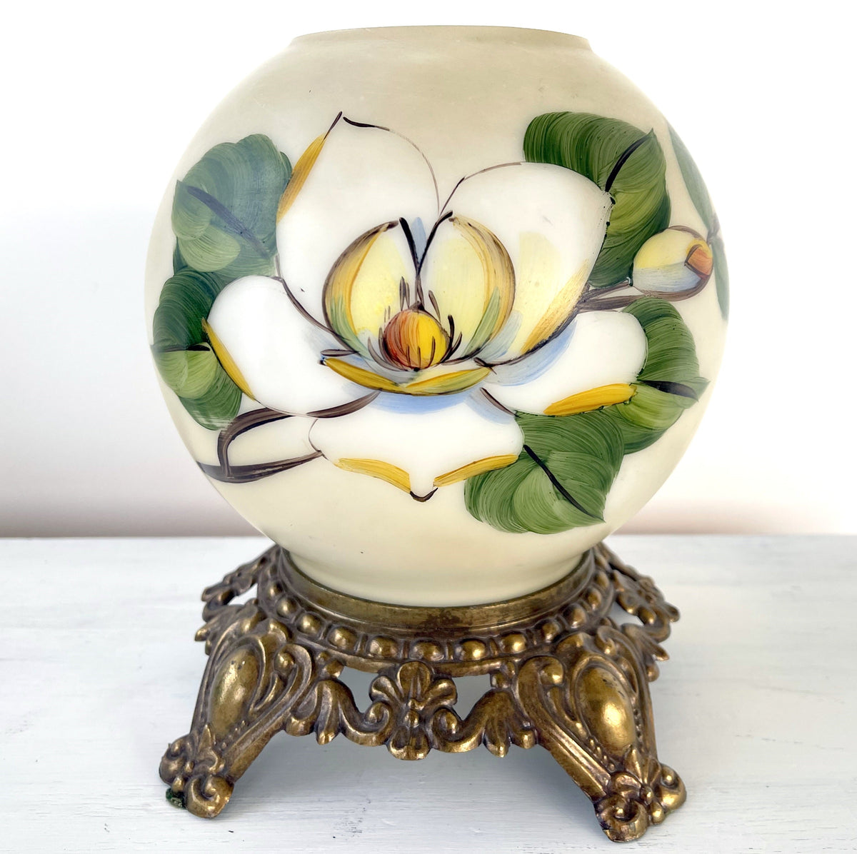  GORGEOUS Hand Painted VICTORIAN Antique Table Lamp
