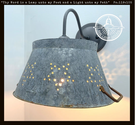  Weathered Farmhouse Star Wall Sconce