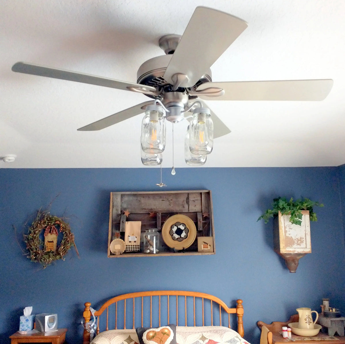  Mason Jar Ceiling Fan Light Kit