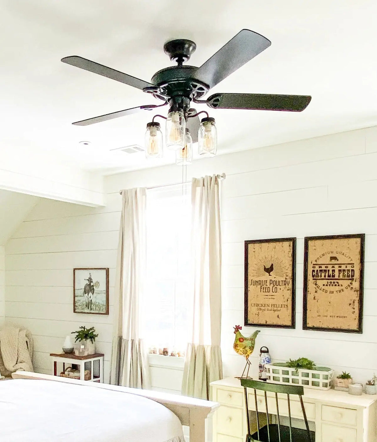  Mason Jar Ceiling Fan Light Kit